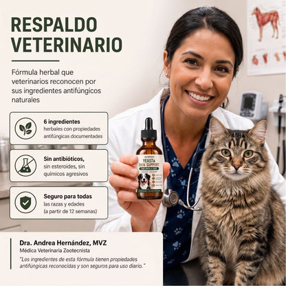 Fórmula Veterinaria Natural para Eliminar Hongos en Gatos