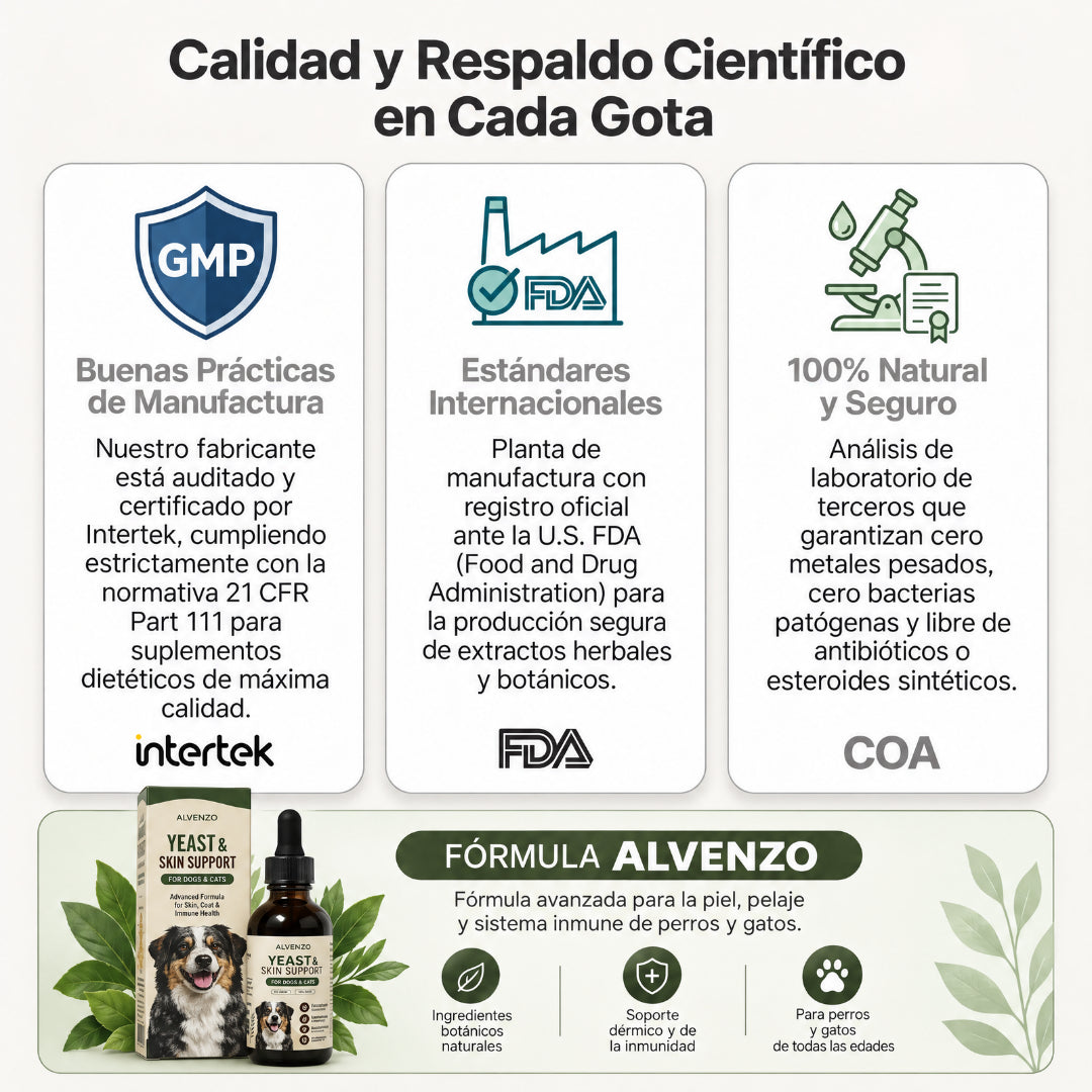 Fórmula veterinaria natural para eliminar hongos en perros