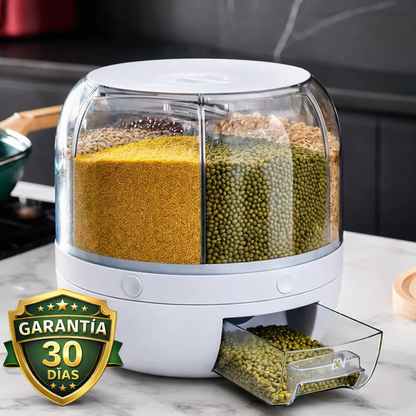 Dispensador Giratorio 360° - Orden Total y Frescura Garantizada