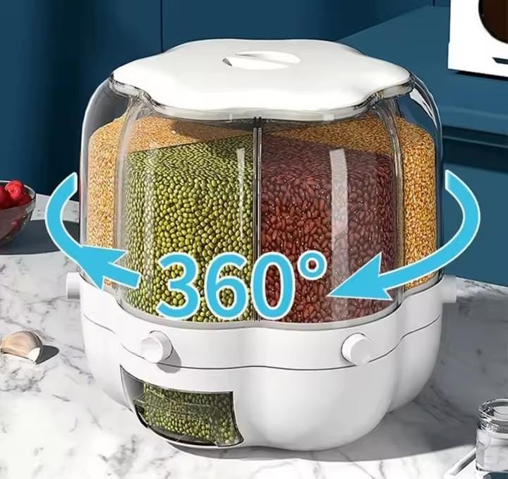 Dispensador Giratorio 360° - Orden Total y Frescura Garantizada