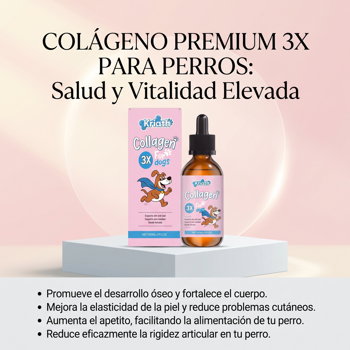 Fórmula líquida de colágeno para mascotas: Protege su Movilidad Hoy para no Perderla Mañana