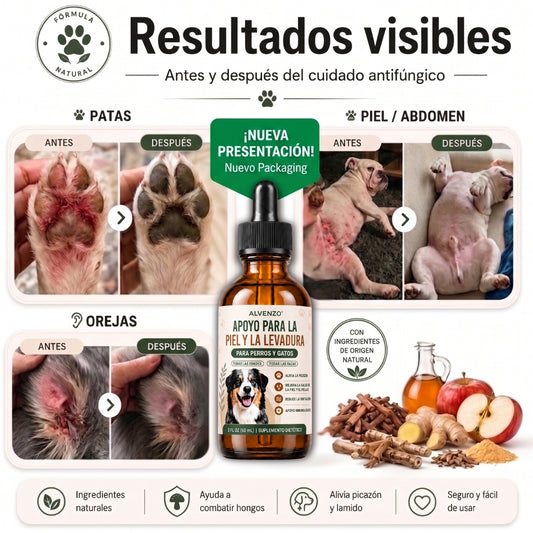 Fórmula Veterinaria Natural para Eliminar Hongos en Perros