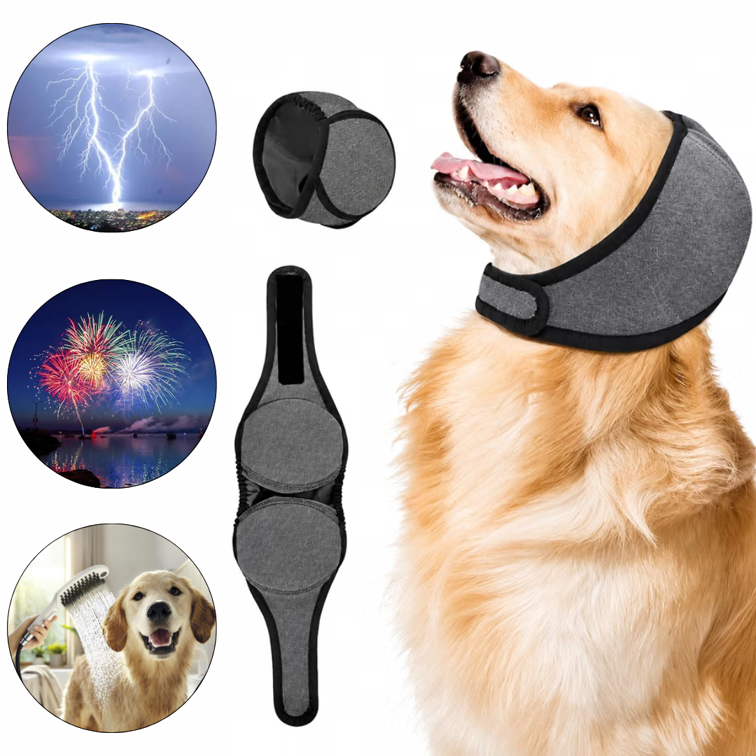 Protege a tu perro del pánico por fuegos artificiales, tormentas y ruidos fuertes.