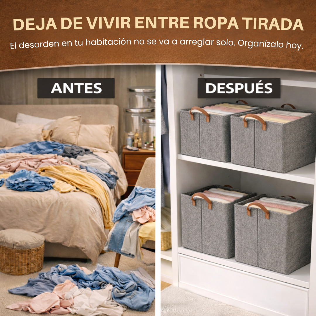 Organizadores de Ropa Plegables (Compra 1 y llévate 3)
