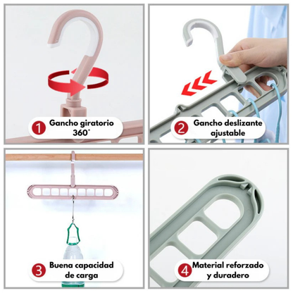 Perchas Multifuncionales Resistentes. OFERTA 3x1